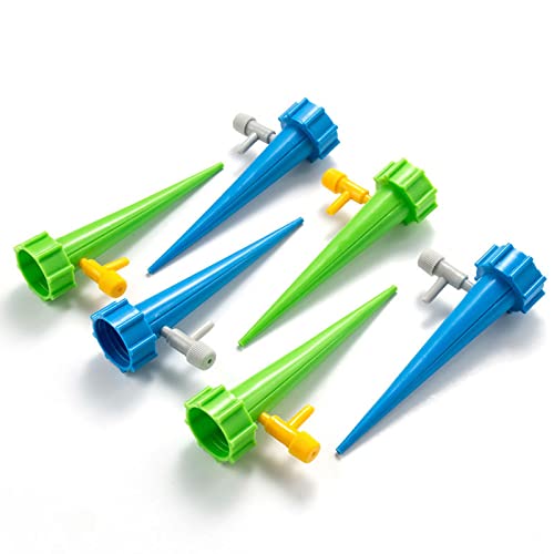 12/6 PCS Self-Watering Plant Kits - Automatic Drip Irrigation System for Indoor Plants | Blue Garden Watering Device (6pcs) | Perfect for Home, Office & Greenhouse Use