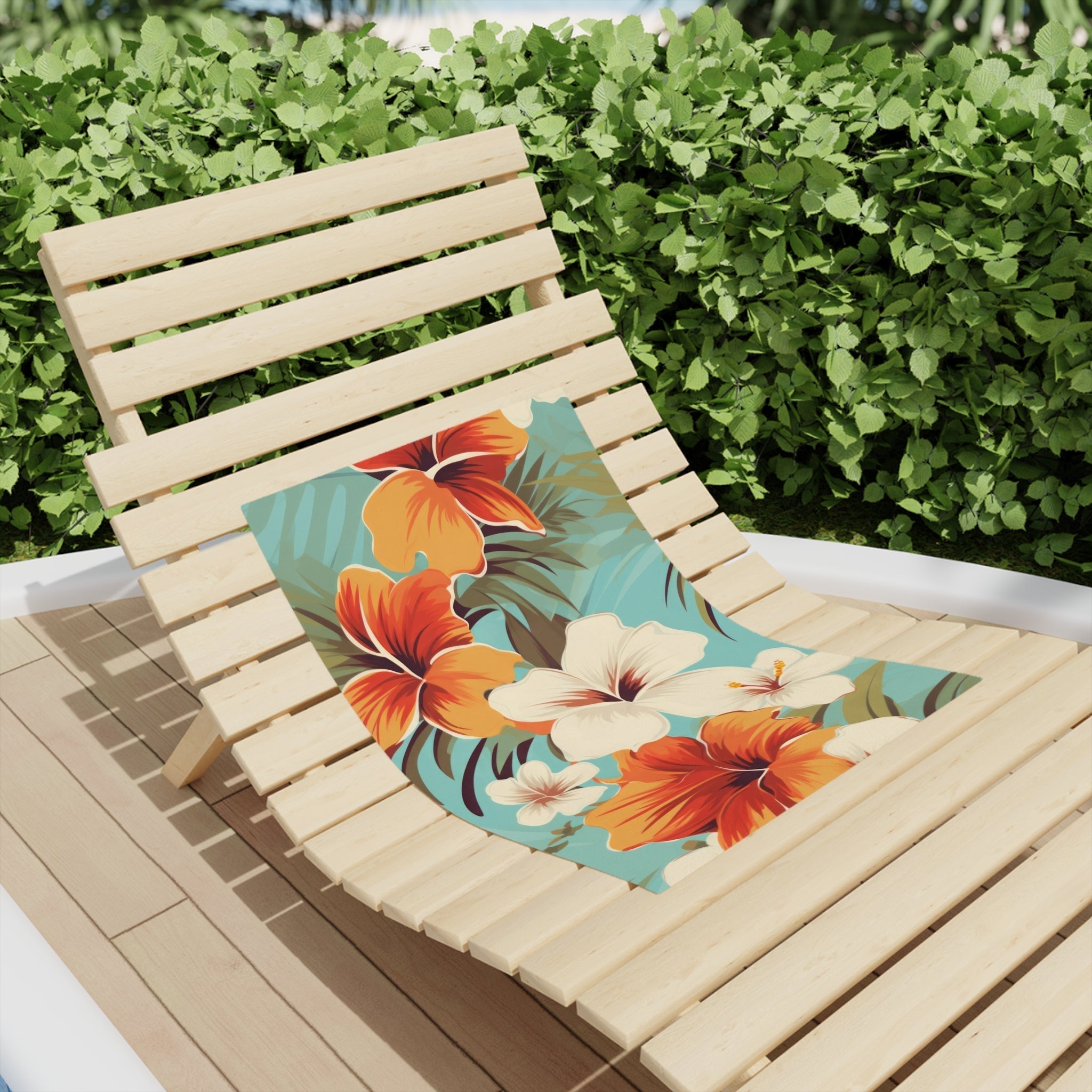 Premium Flowers Beach Towel - Large, Soft & Absorbent Quick-Dry Towel for Pool, Beach, Yoga & Travel - Floral Design
