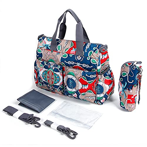 Large Capacity Women's Tote Bag - Stylish Single Shoulder & Handheld Purse for Travel, Shopping & Vacation (Sea Blue) | Perfect for Work, Weekend Outings & Beach Trips