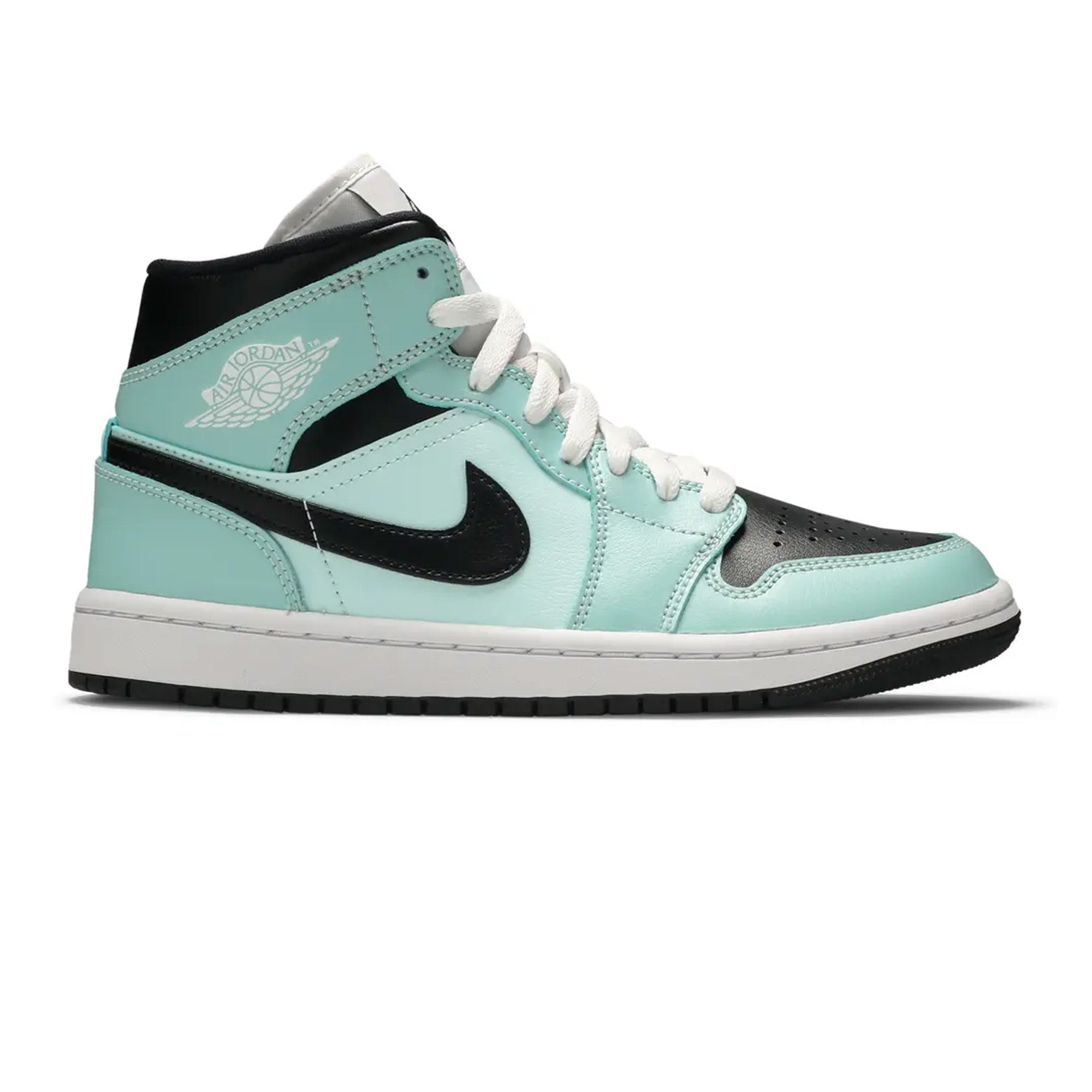 Air Jordan 1 Mid 'Aqua Tint Black' Women's Basketball Shoes - Stylish Sneakers for Casual Wear, Gym & Street Fashion