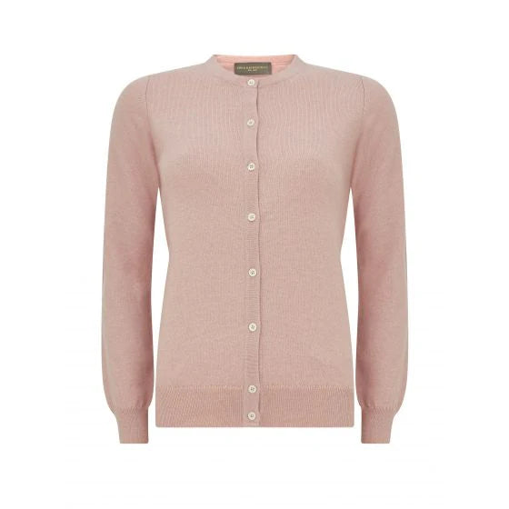 Luxury Kylah Round Neck Cashmere Cardigan for Women - Soft & Warm Winter Sweater - Perfect for Office, Travel & Casual Outfits