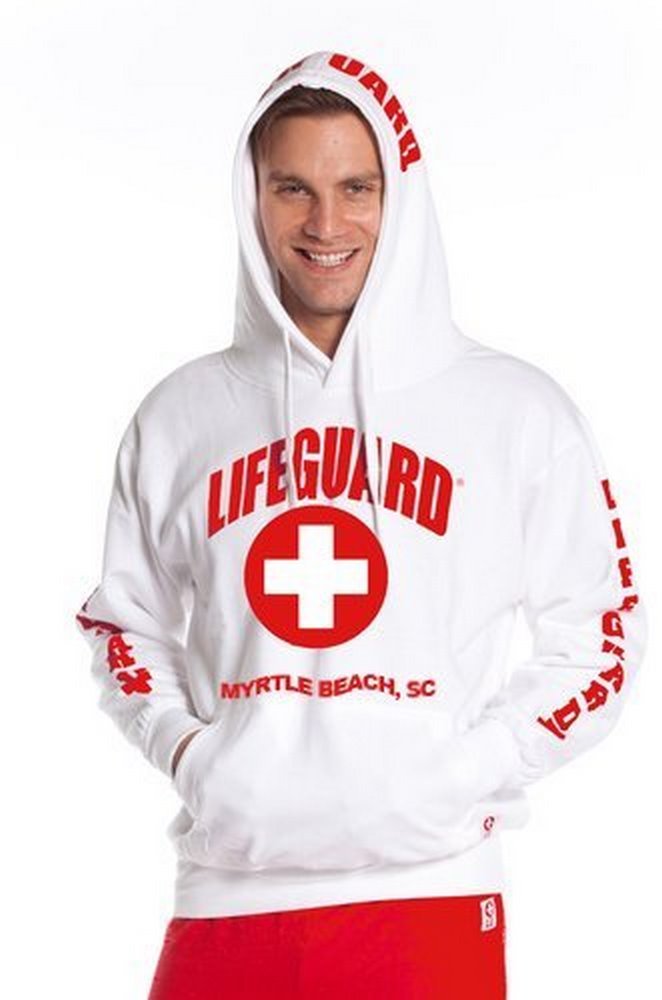 Official Lifeguard Guys Myrtle Beach Hoodie - Men's & Women's Pullover Sweatshirt for Surfing, Beach, and Casual Wear