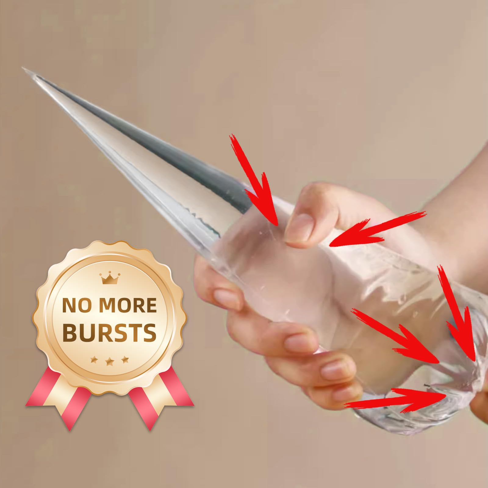 16 Inch Disposable Piping Bags - 50 Pack Large Pastry Decorating Bags for Cake Icing, Frosting & Baking - Perfect for Professional Bakeries, Home Baking & Party Dessert Decorating
