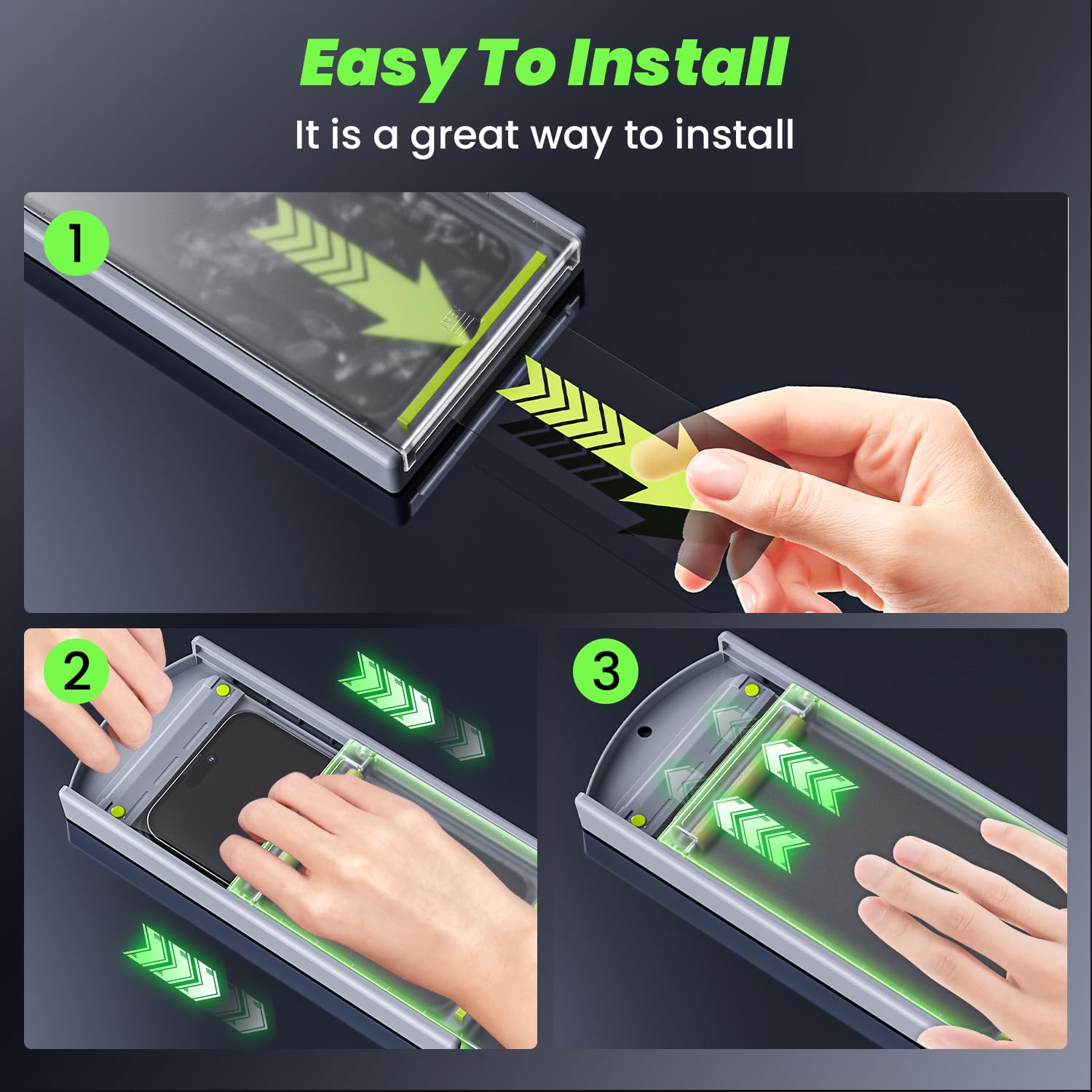 WSKEN Tempered Glass Screen Protector for Samsung Galaxy S24 6.1 inch - 2 Pack, Anti-Glare, 9H Hardness, 10X Shatterproof, Full Coverage, Fingerprint Unlock Support, Auto Dust Removal, Zero Bubble - Perfect for Daily Use, Gaming, and Outdoor Activities