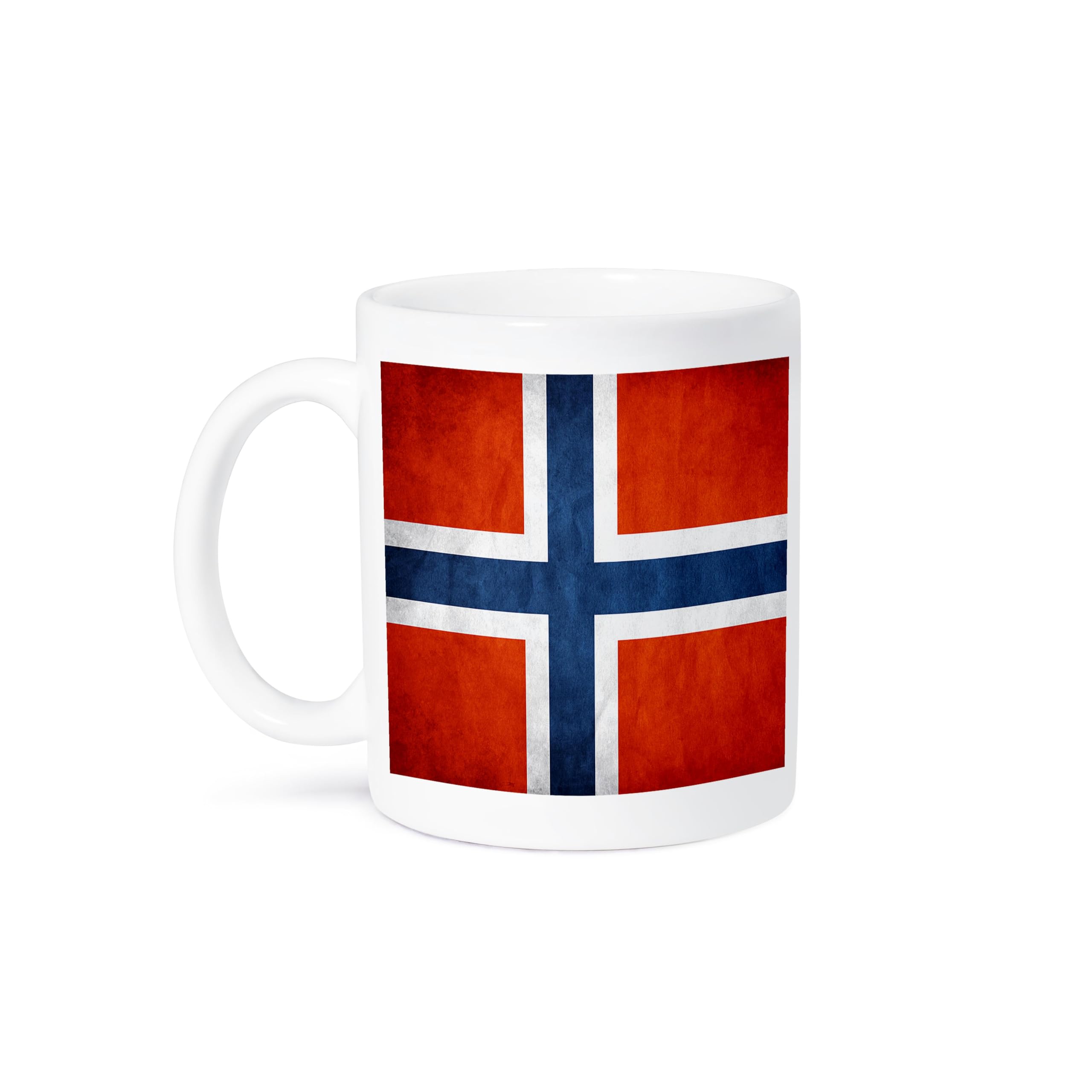 3dRose Norway Flag Ceramic Coffee Mug - 11 oz Insulated Travel Cup for Hot & Cold Drinks - Perfect for Home, Office, Camping Gifts