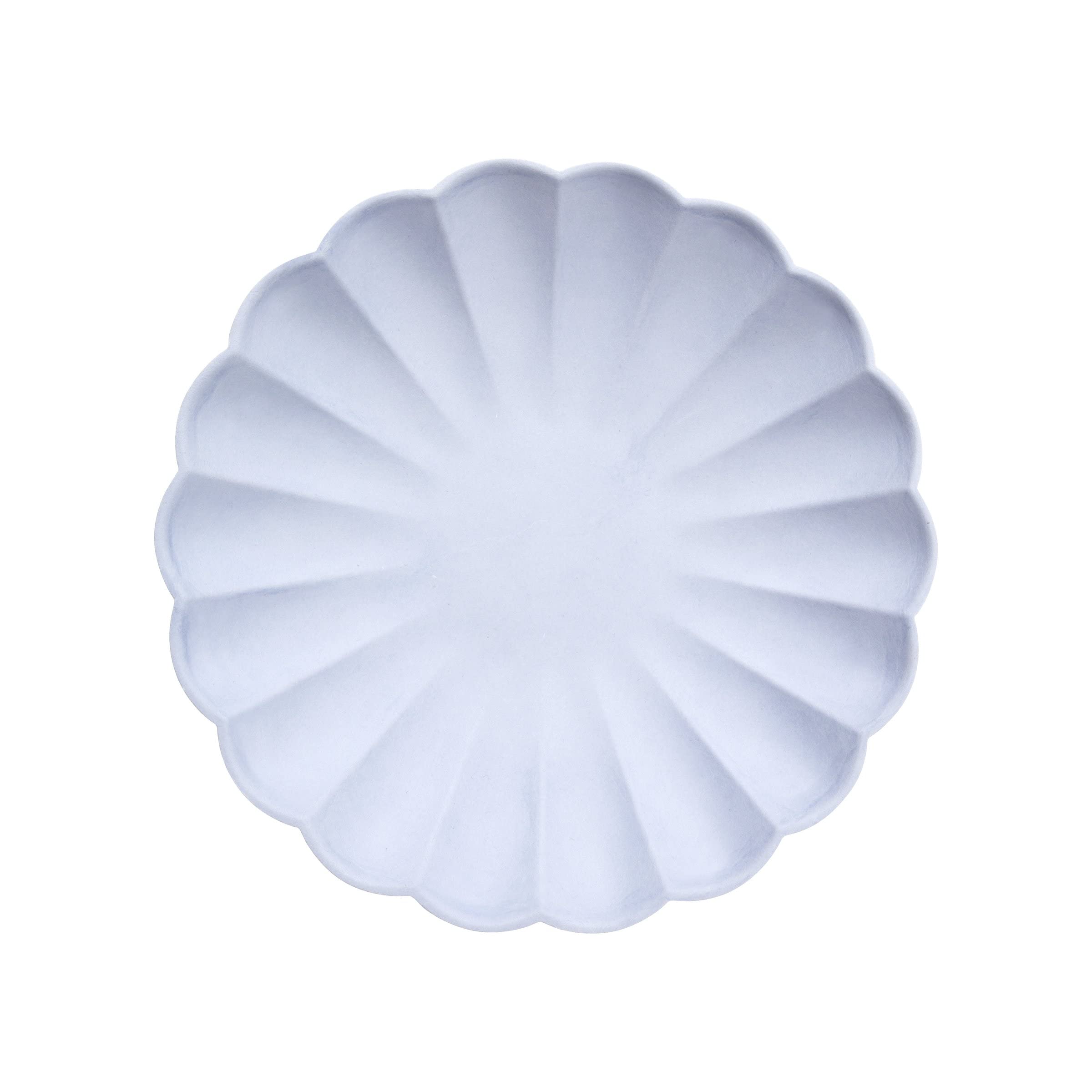 Eco-Friendly Compostable Party Plates - Pack of 8 Biodegradable Disposable Plates for Birthday, Wedding & Holiday Celebrations | Sustainable Single-Use Tableware for Picnics, BBQs & Events