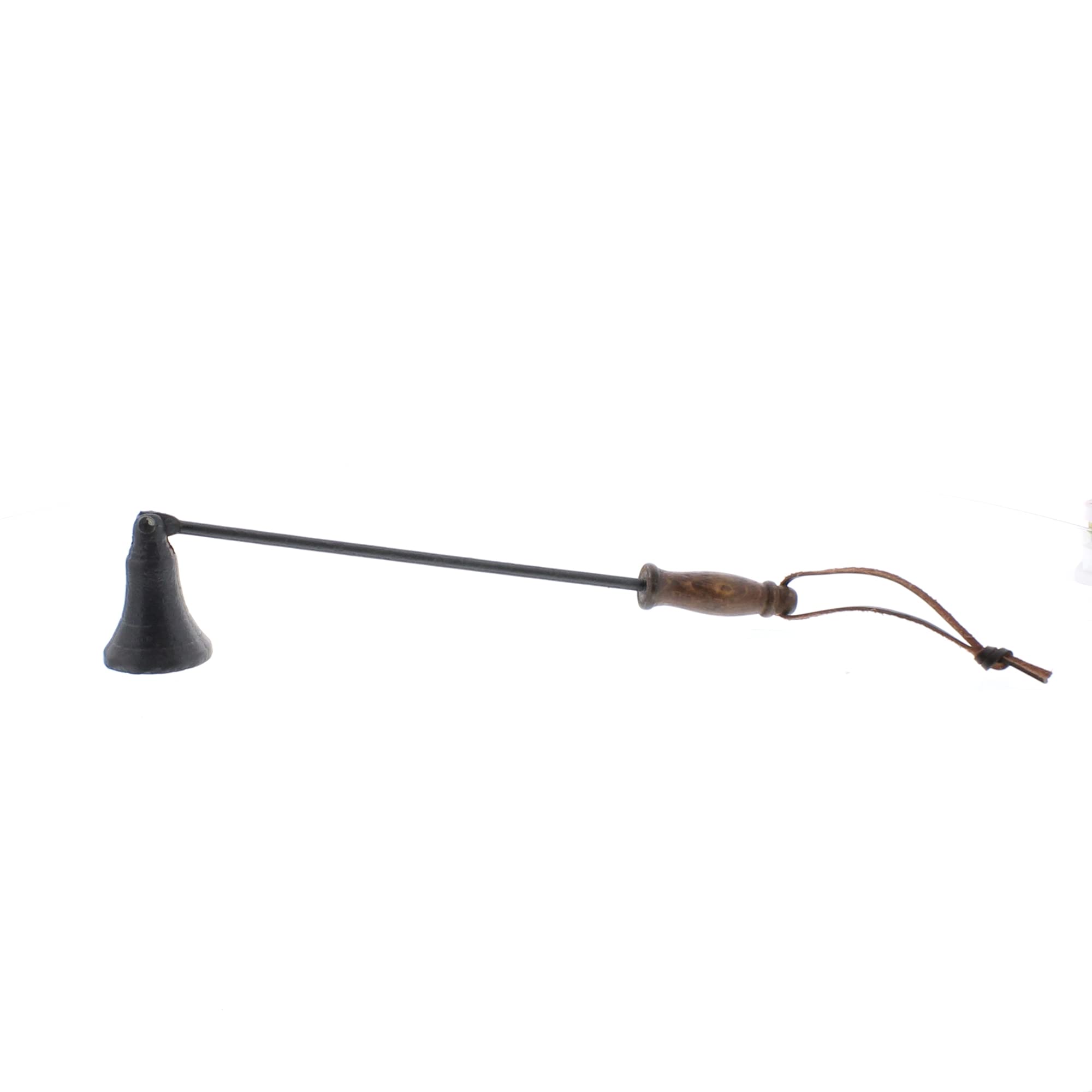 HomArt Black Iron & Wood Candle Snuffer - Elegant Candle Extinguisher for Home Decor, Wedding Centerpieces & Romantic Dinners