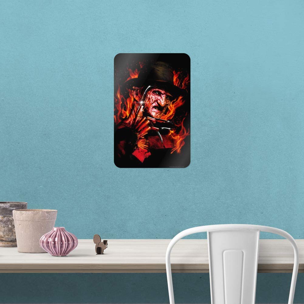 Freddy's Fire Nightmare on Elm Street LED Sign - Horror Movie Decor for Home, Office, Bar & Halloween Party