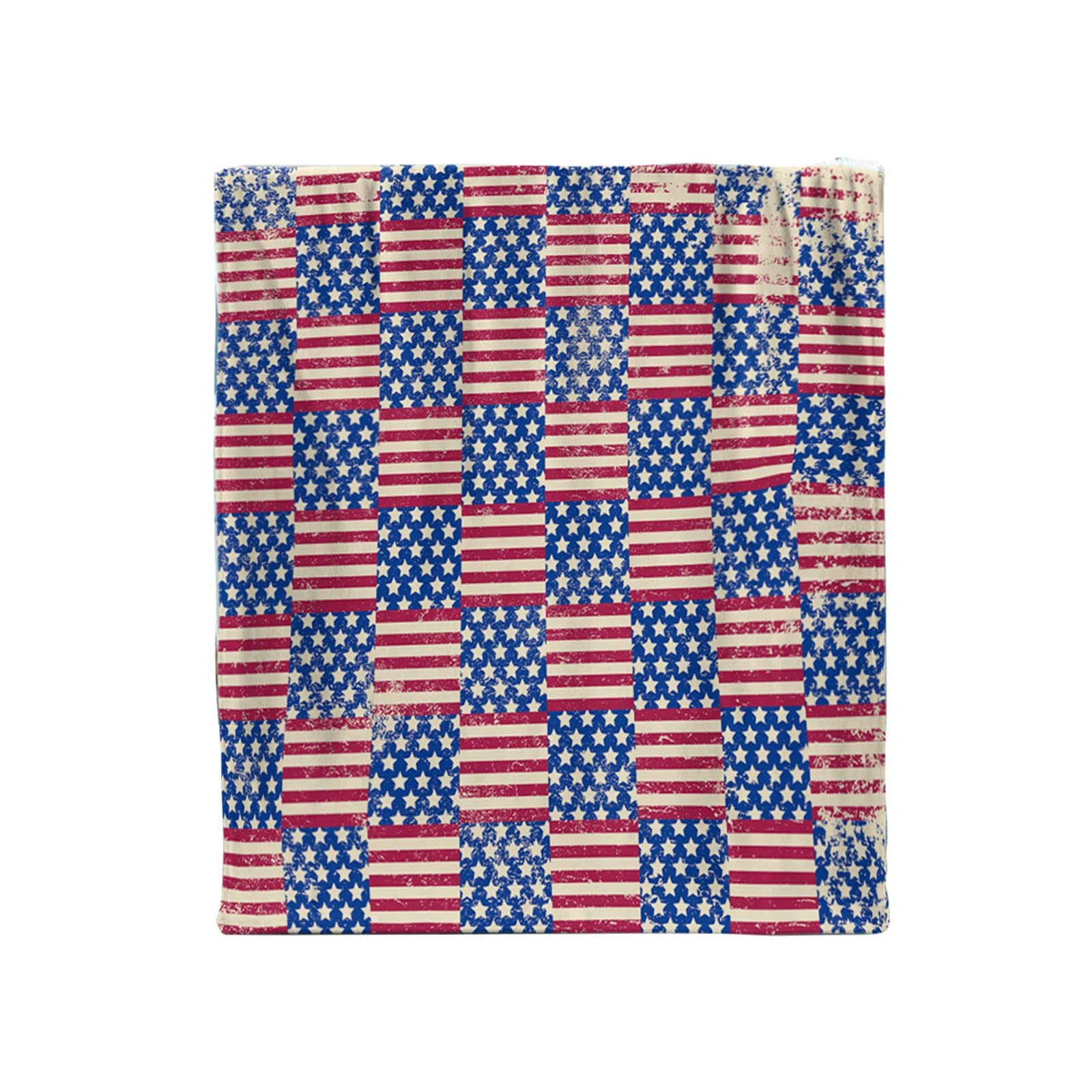 Premium Thickened Flannel Blanket - Soft & Warm Office Nap Blanket with American Flag Print, Cozy Plush Blanket for Air-Conditioned Rooms | Perfect for Home, Office & Travel Use