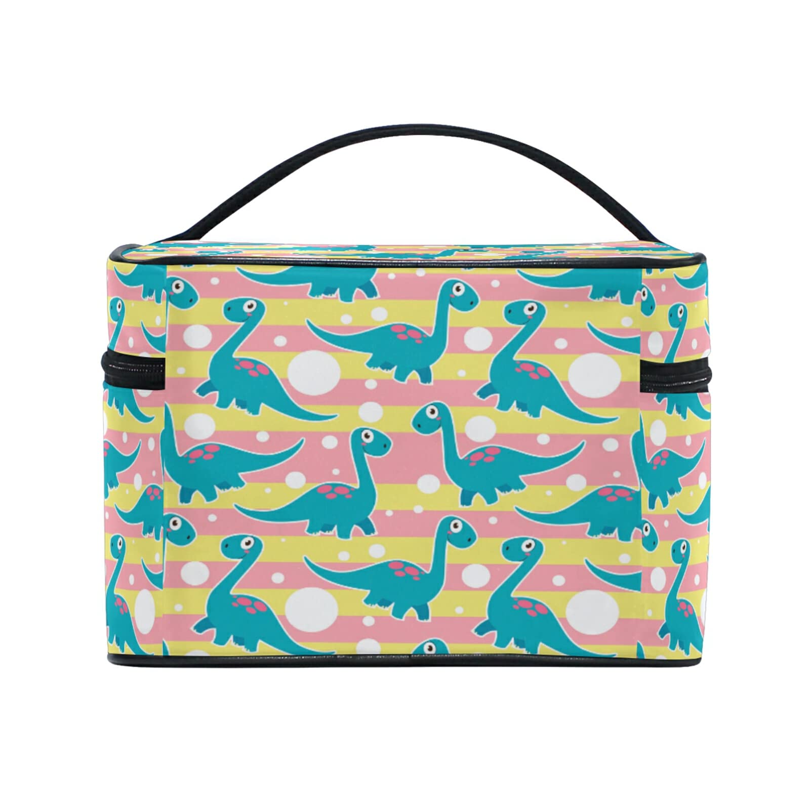 Dinosaur Makeup Bag for Women - Cute Baby Shower Gift, Cosmetic & Toiletry Travel Organizer - Perfect for Travel, Gym, and Daily Beauty Essentials