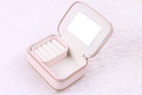 Personalized Name Travel Jewelry Box - Custom Engraved Jewelry Organizer for Brides, Bridesmaids & Travel | Wedding Gift, Honeymoon Jewelry Case, Compact Jewelry Storage for Vacation & Special Occasions