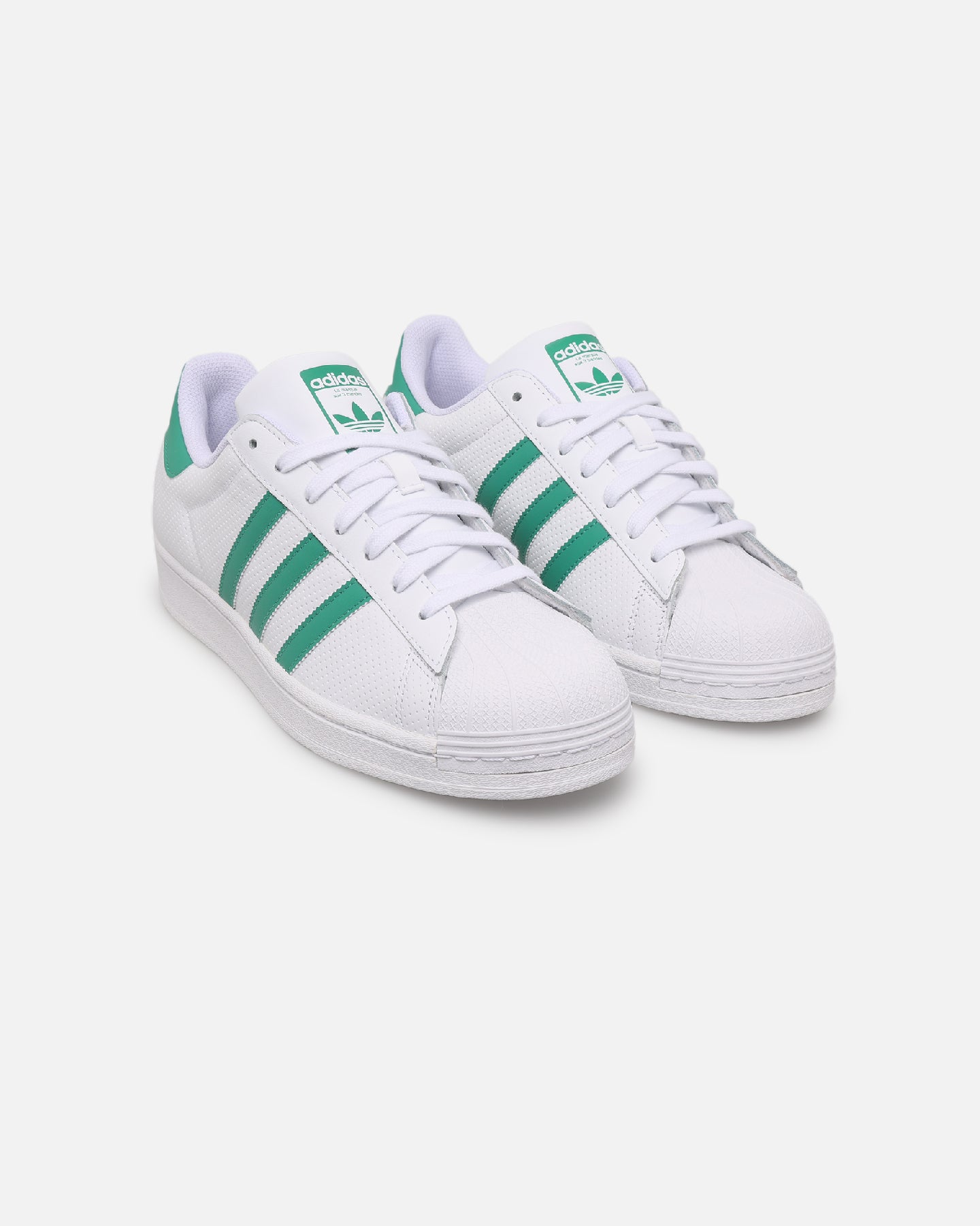 Adidas Superstar Sneakers for Men & Women - Classic White & Green Casual Shoes for Running, Walking & Everyday Wear