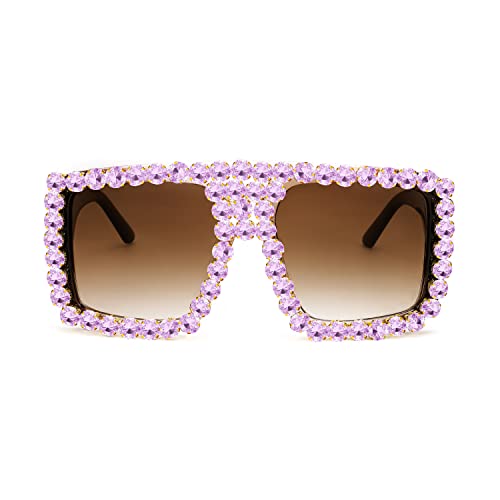 004 Transparent Pink Red Frame/Purple Diamond Tea Pink Lens