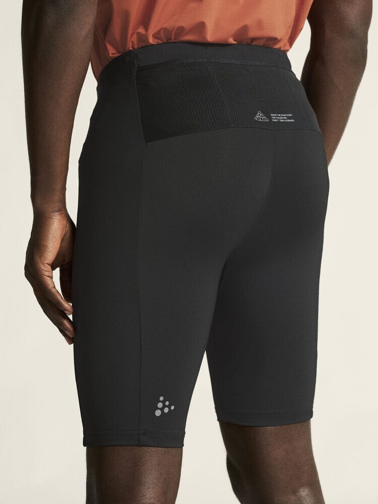 Men's Pro Trail Running Short Tights - Breathable Quick-Dry Athletic Compression Pants for Hiking, Gym Workouts & Outdoor Sports