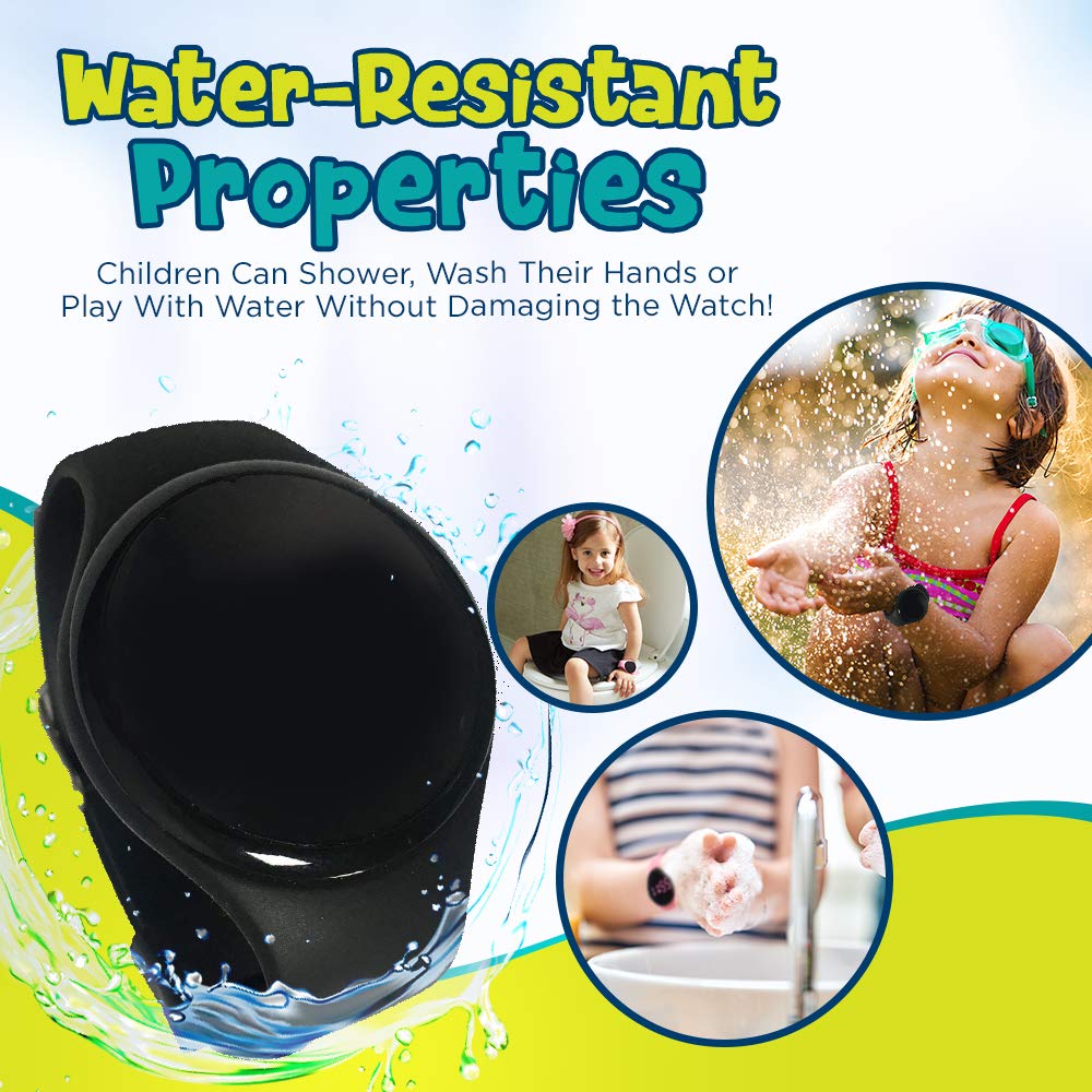 Premium Sports Potty Training Watch - Waterproof Rechargeable Toilet Timer with Vibration & Music Alerts - Fun & Effective Potty Training Aid for Toddlers - Perfect for Home, Travel & Daycare Use