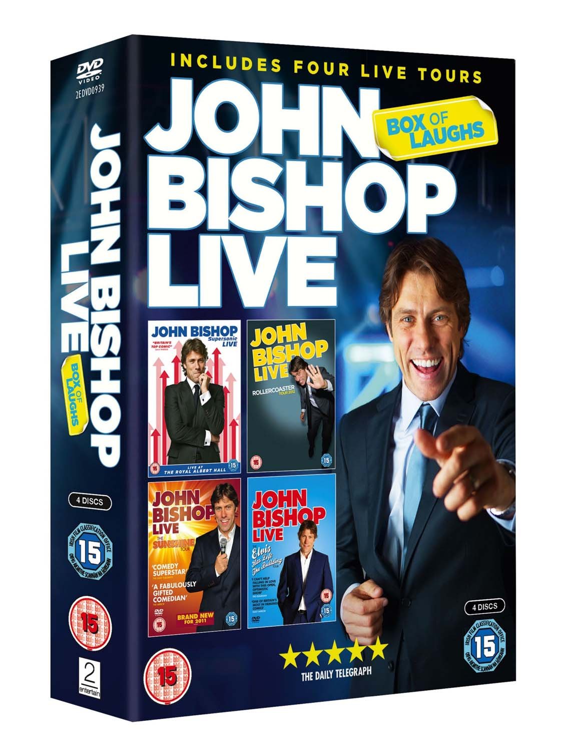 John Bishop Live: Box Of Laughs [DVD] [2016] - Stand-Up Comedy Show for Parties, Gifts & Home Entertainment