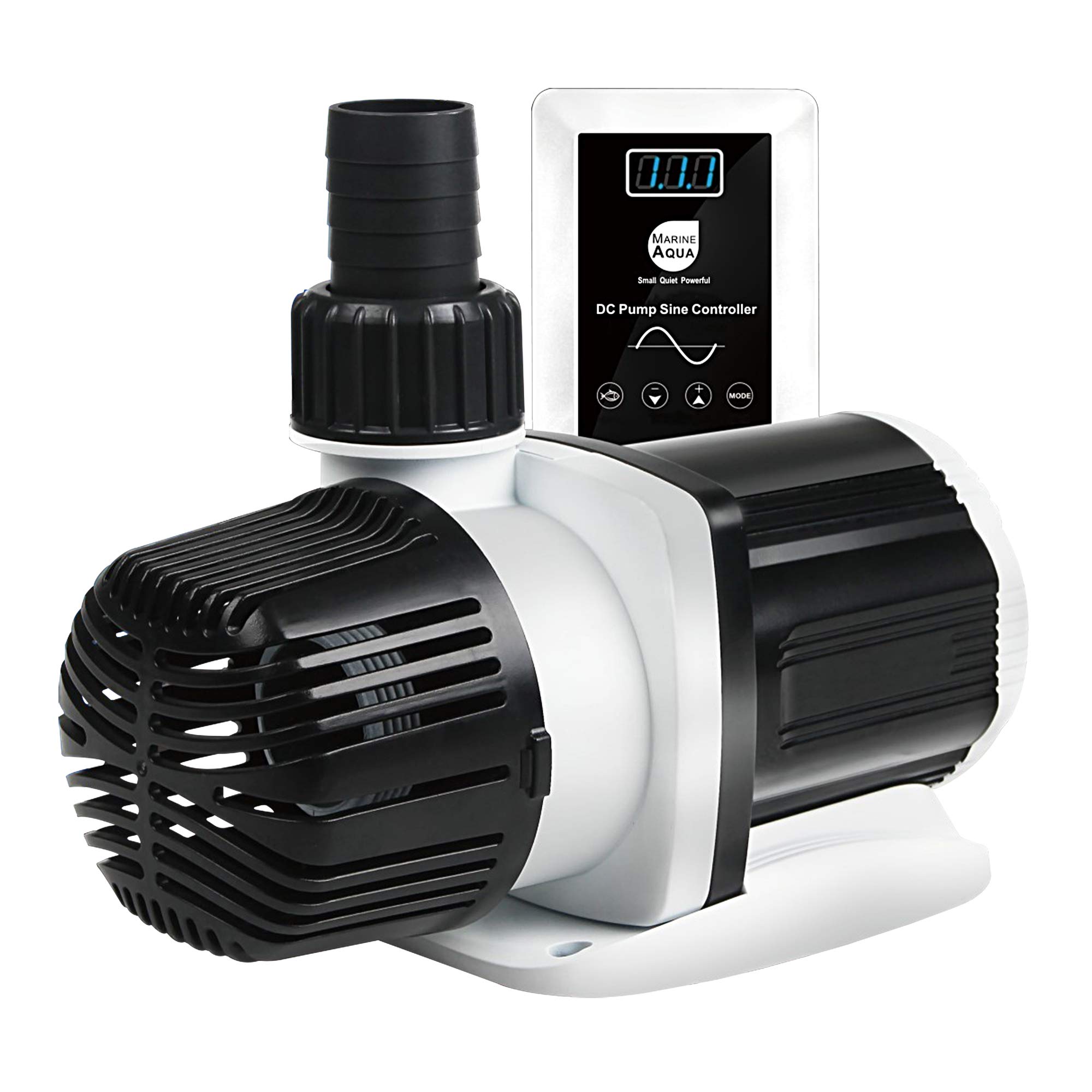 Orlushy DC-9000 Silent Swirl Controllable 60W 2377GPH DC Aquarium Pump - 24V Marine Wavemaker with Sine Wave Controller for Saltwater/Freshwater Fish Tanks, Reef Tanks & Sump Circulation - Perfect for Home Aquariums & Aquatic Ecosystems