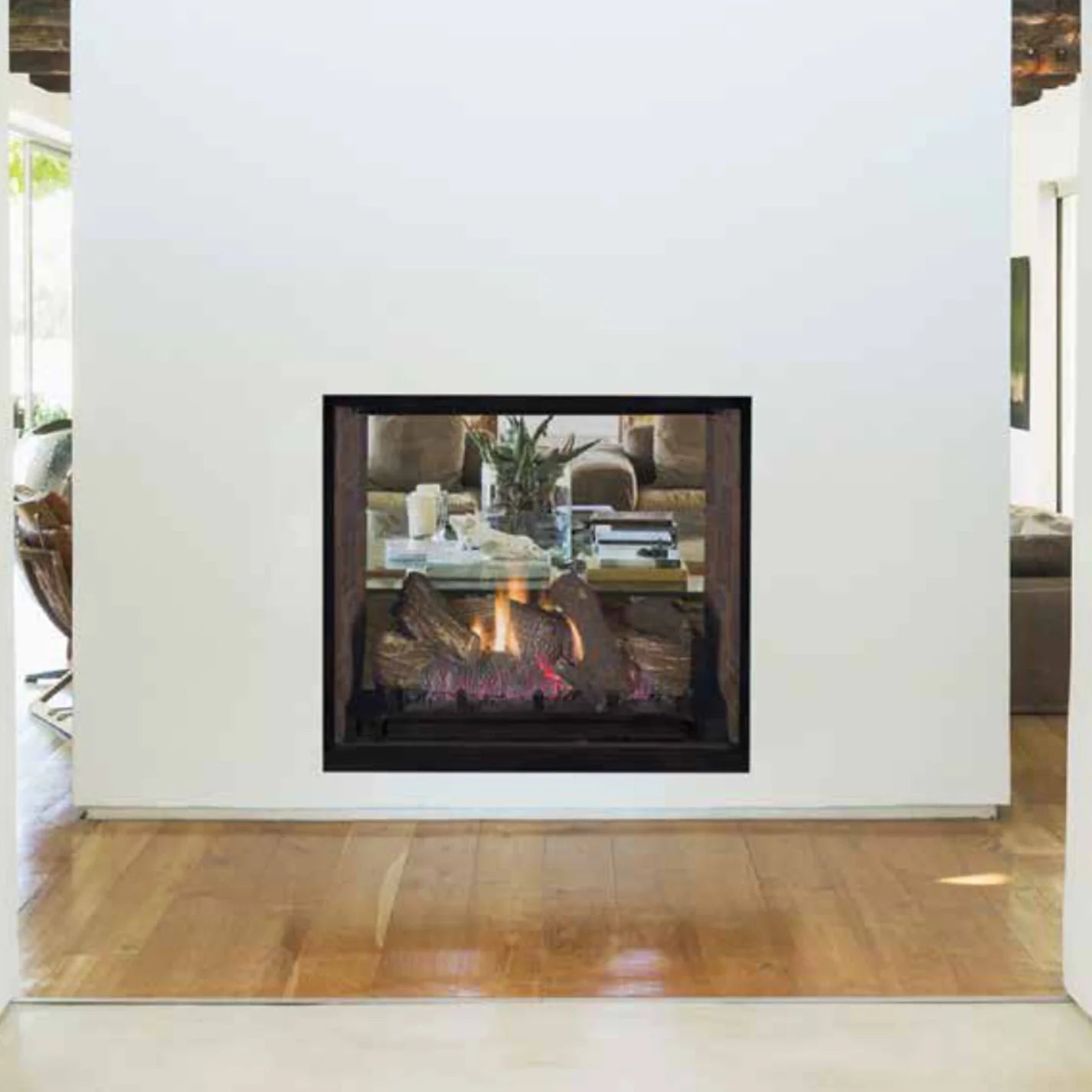 40 Inch Direct Vent Gas Fireplace - Indoor/Outdoor Traditional Design with Superior Heating | Perfect for Living Rooms, Patios & Decks (Model DRT63ST)