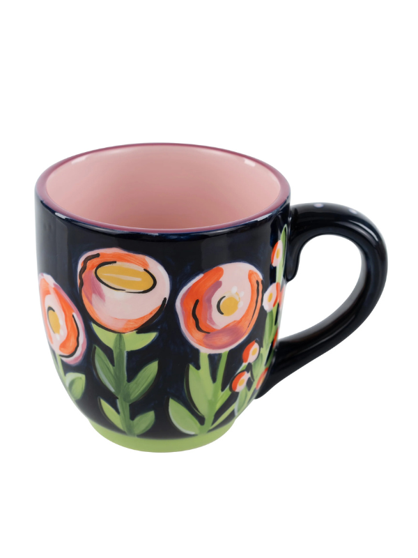 Bright Floral Friend Mug - Colorful Ceramic Coffee Cup for Tea & Hot Drinks - Perfect Gift for Best Friends, Birthdays & Office Use