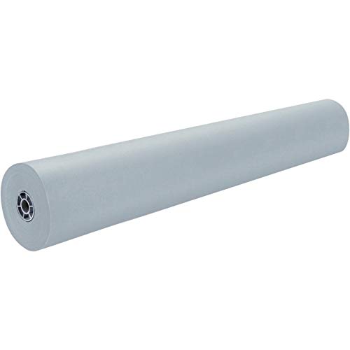 Pacon ArtKraft Duo-Finish Paper Roll - 36 Inch x 1000 Feet Gray Kraft Paper Roll for Arts & Crafts, Wrapping, Table Covering - Heavy Duty, Durable & Tear-Resistant (1 Roll)