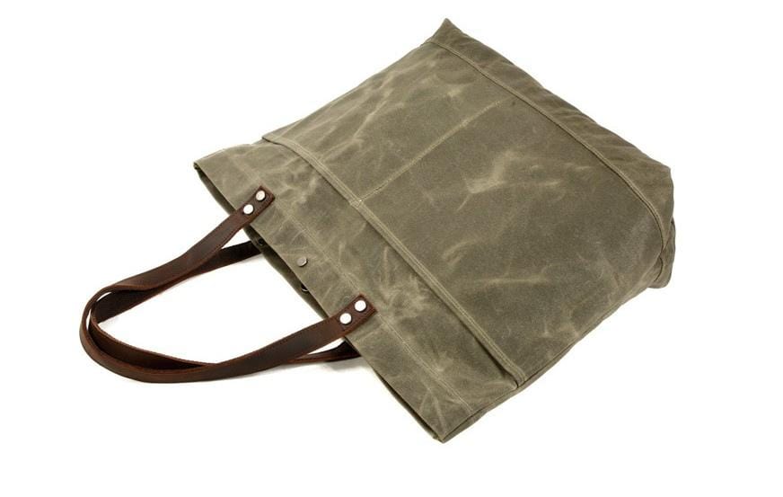 Stylish Black Canvas Tote Bag with Multiple Pockets - Durable & Spacious Shoulder Bag for Women - Perfect for Work, Shopping, Travel & Everyday Use
