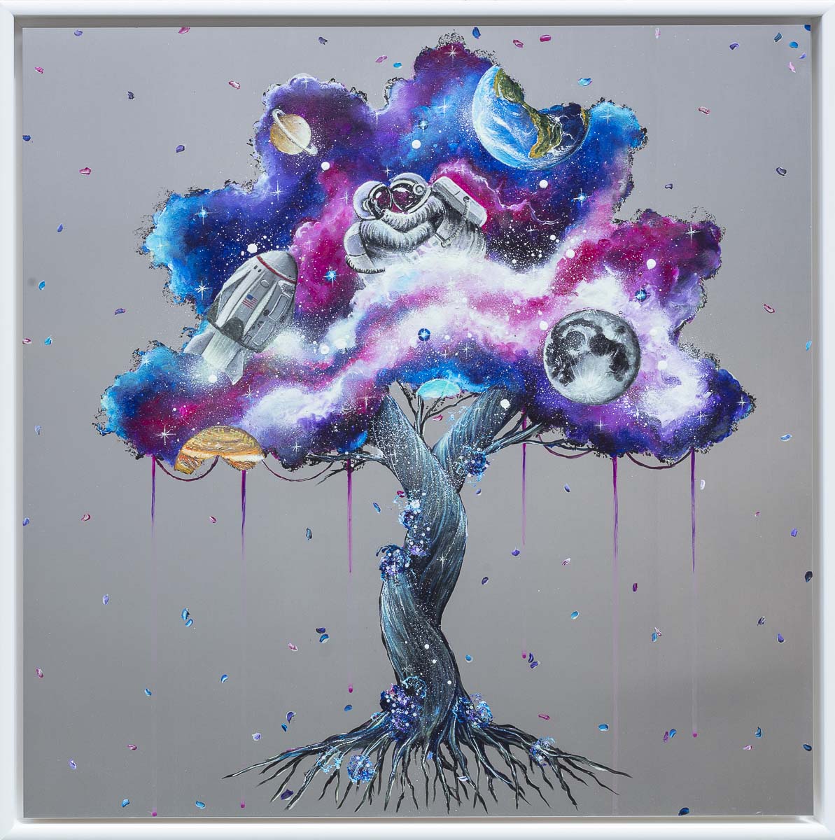 Original 'A Galaxy of Our Own' Artwork - Unique Space-Themed Wall Decor for Home & Office | Perfect Gift for Sci-Fi Lovers & Astronomy Enthusiasts