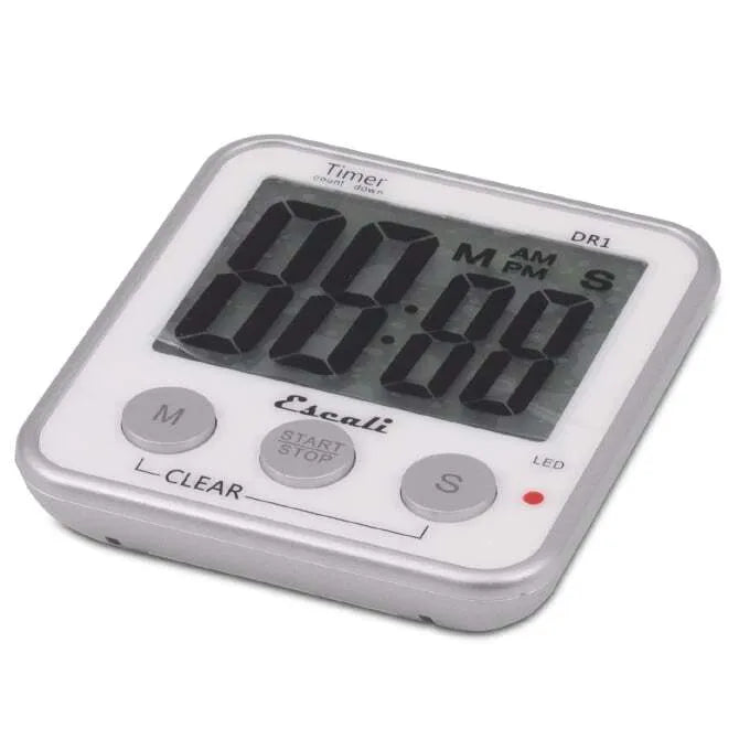Escali DR1 Extra Large Digital Kitchen Timer with Loud Alarm - Perfect for Cooking, Baking, Fitness & Classroom Use