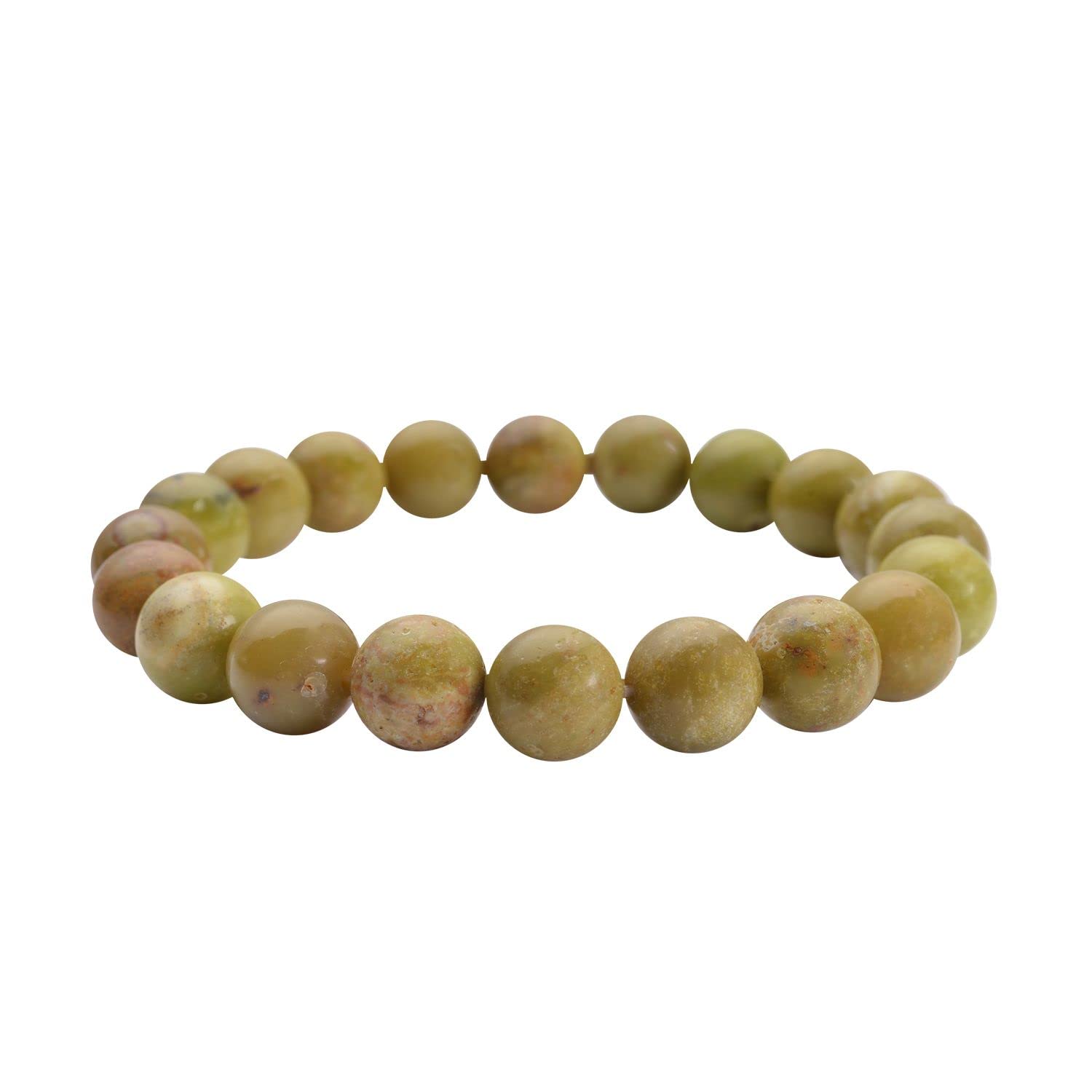 SHOP LC Stretch Beaded Bracelet for Women - Genuine Gemstone Jewelry, Adjustable Elastic Band, Graduation Gift for Her, Birthday Present | Perfect for Everyday Wear, Special Occasions & Gift Giving