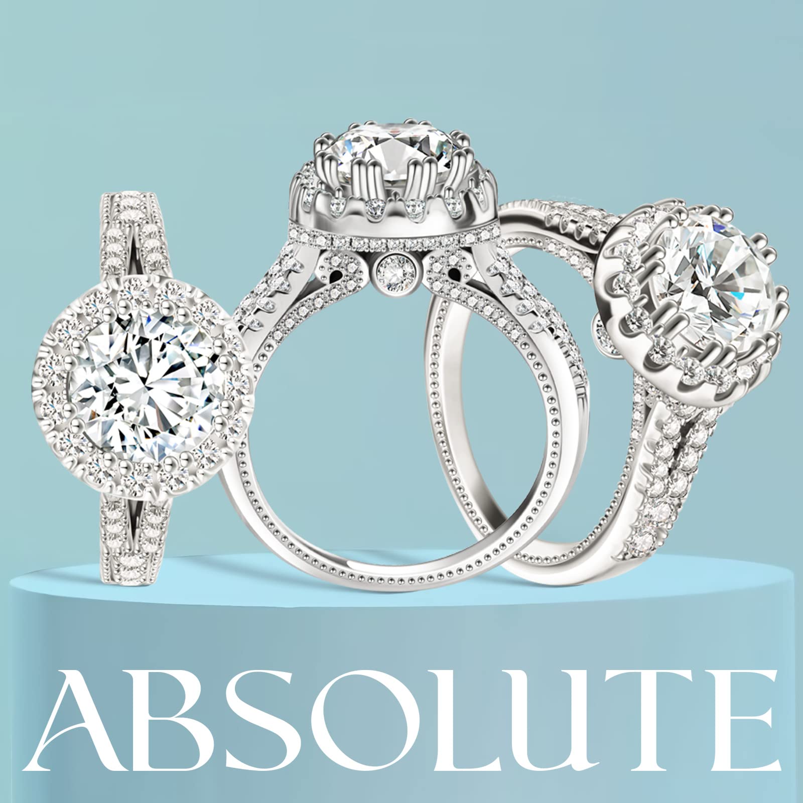 2 Carat Moissanite Engagement Ring for Women - Solitaire Promise Ring in 925 Sterling Silver - Lab Grown Diamond Wedding Band - Perfect Christmas Gift for Mom, Bride & Fiancée - Ideal for Proposals, Anniversaries & Special Occasions