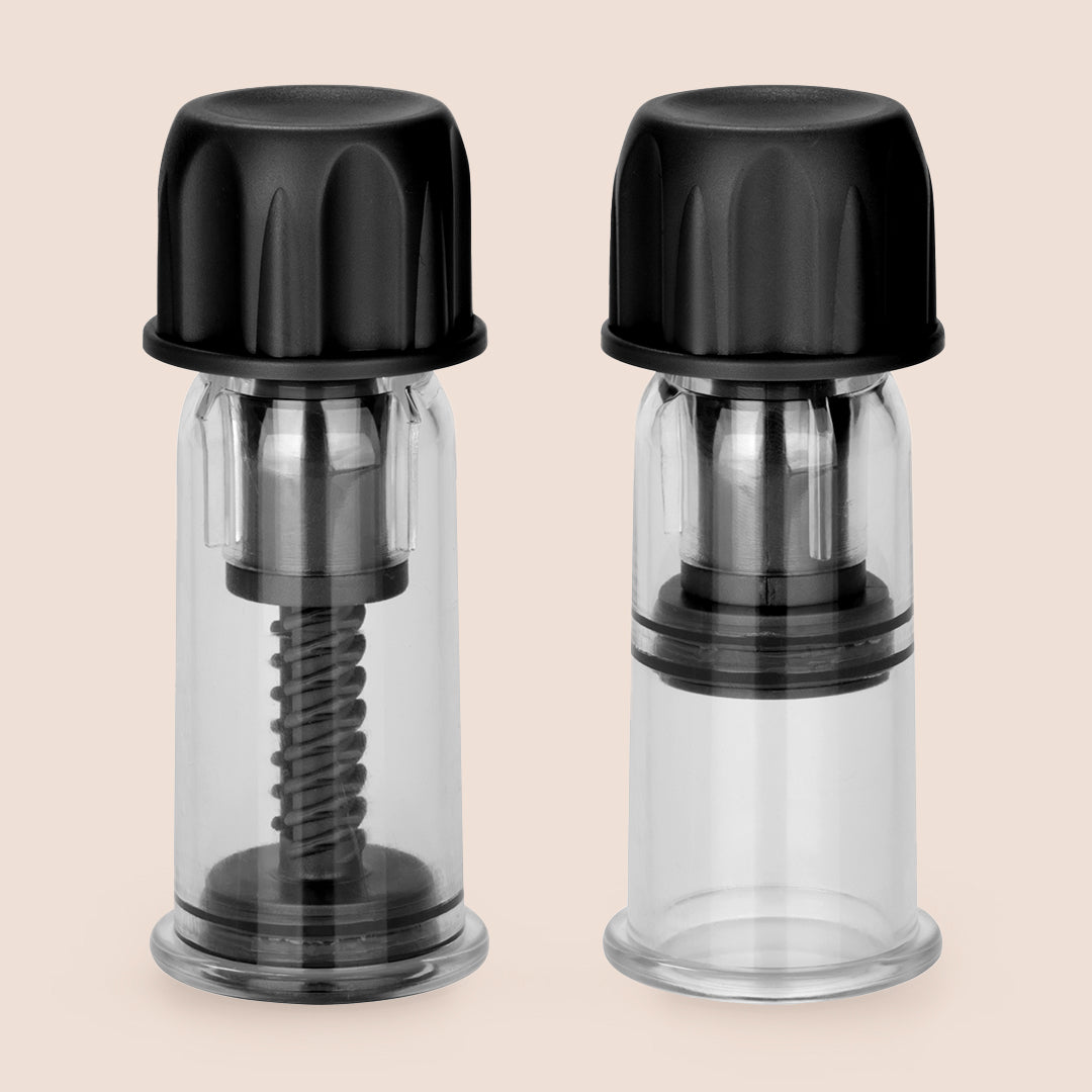 Nipple Play® Vacuum Twist Suckers - Adjustable Vacuum Pressure for Sensual Pleasure | Adult Intimacy Toys for Couples Play & Solo Exploration