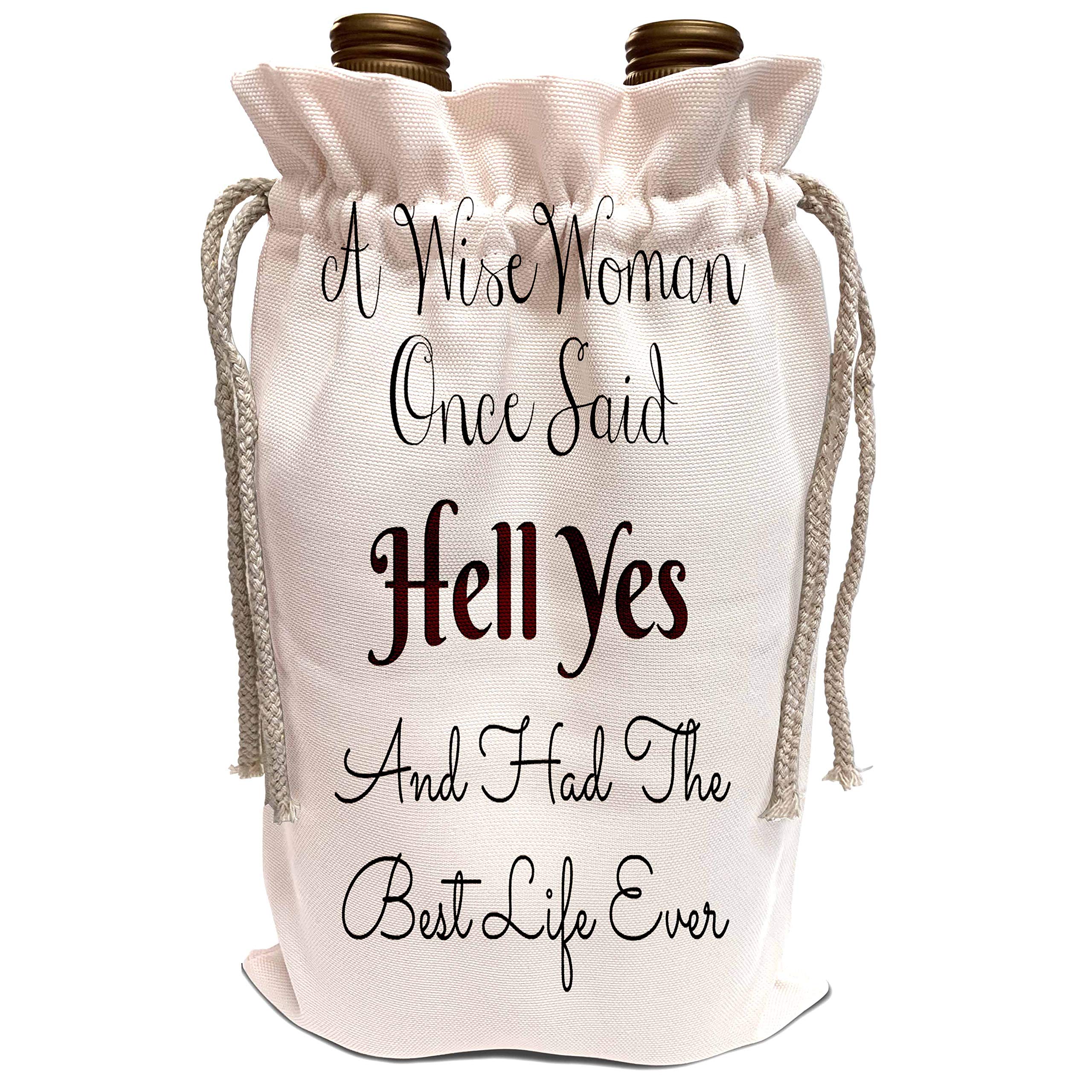 3dRose Carrie Merchant Quote Wine Bag - 