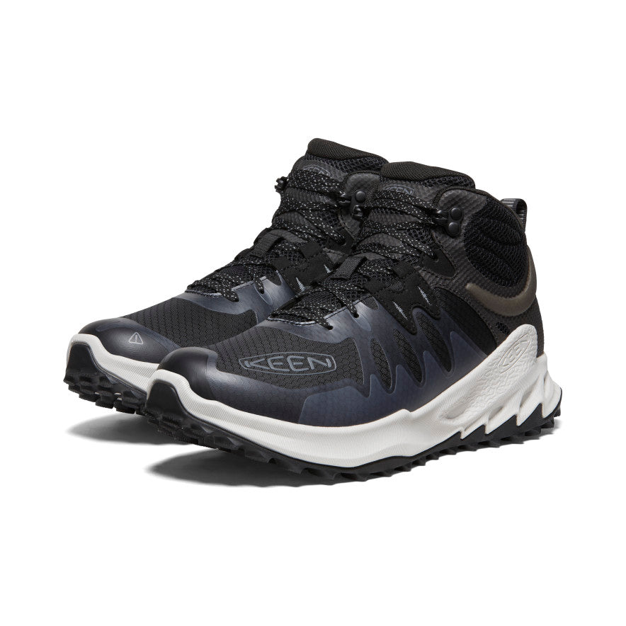 Men's Zionic Waterproof Hiking Boots - Lightweight & Durable Outdoor Shoes for Trekking & Camping | Black/Steel Grey | Perfect for Mountain Trails & Wet Weather Adventures