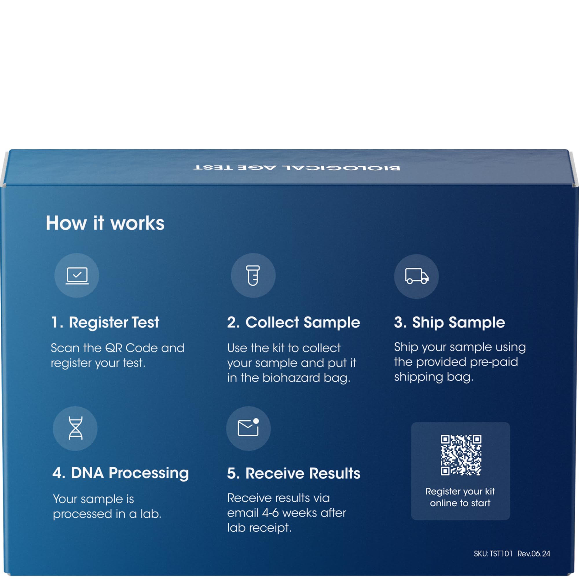ProHealth At-Home Biological Age Test Kit - Advanced Epigenetic Testing for Telomere Length & Aging Rate | Clinically Researched DNA Methylation Analysis | Track Your Health & Longevity Progress at Home | Perfect for Health Enthusiasts & Wellness Tracking