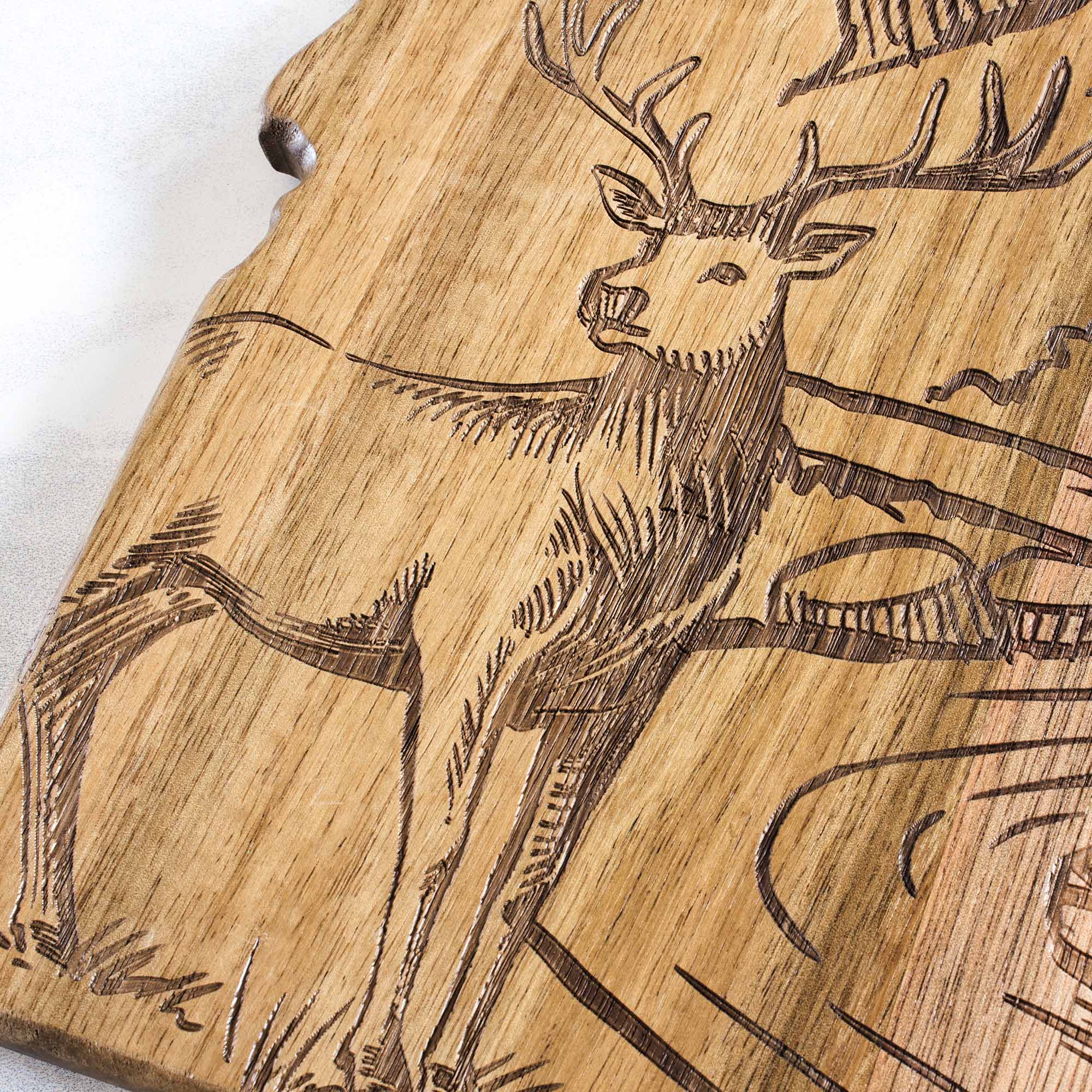 Premium Rock & Branch® Origins Series Idaho Cutting Board - Handcrafted Wooden Chopping Board for Kitchen, Butcher Block for Meat & Vegetables - Perfect Gift for Home Chefs & Cooking Enthusiasts