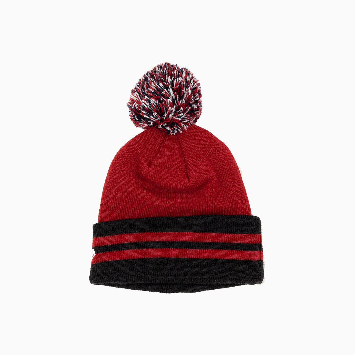 Chicago Bulls NBA Kids' Pom Beanie Knit Hat - Winter Warm Cuffed Skull Cap for Boys & Girls - Perfect for Basketball Games & Outdoor Activities