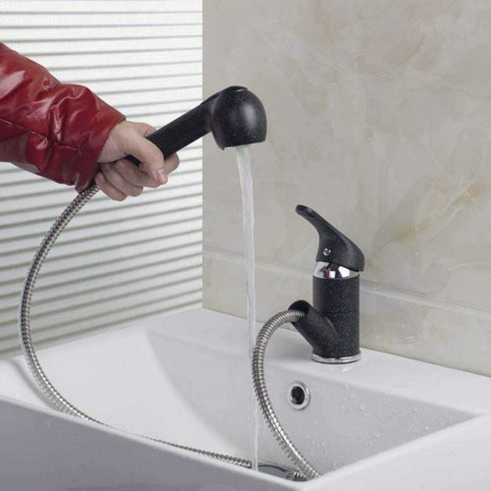 Stainless Steel Pull Out Swivel Kitchen Sink Faucet - Single Handle Deck Mounted Mixer Tap for Painting & Cooking - Perfect for Modern Kitchens & DIY Projects