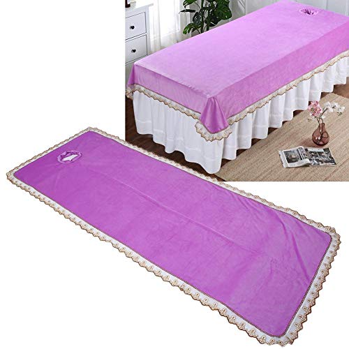 Professional Spa Massage Bed Cover with Face Hole - Waterproof Beauty Salon Table Sheet for Facial, Massage & Waxing Treatments | Salon & Home Use