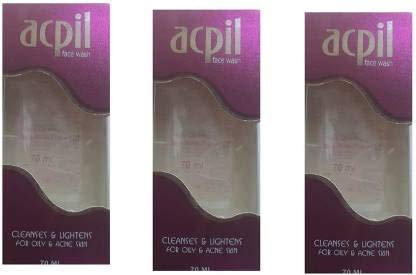 Manat Enterprise Acpil Fair Derma Face Wash for Oily & Acne-Prone Skin - 70ml (Pack of 3) | Gentle Cleansing, Oil Control & Blemish Treatment | Perfect for Daily Skincare Routine & Travel