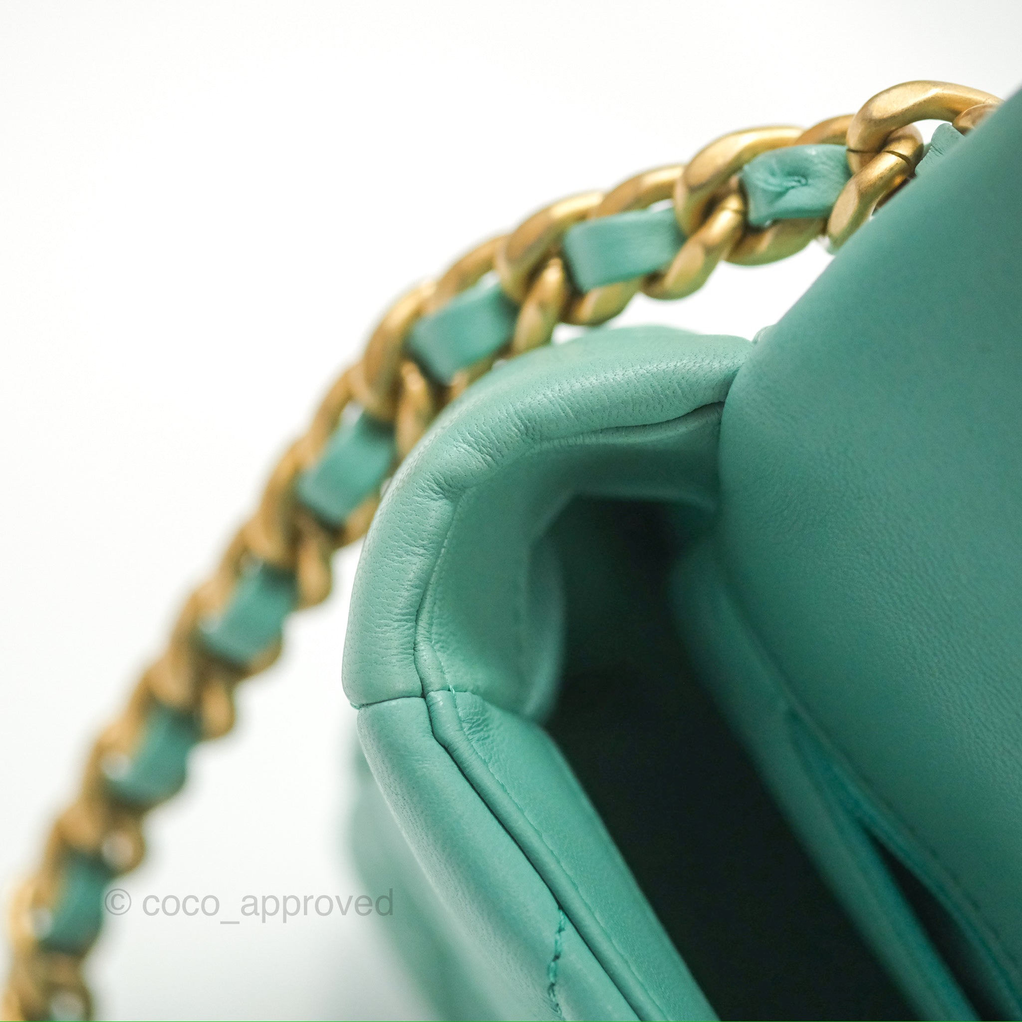 Chanel 19 Small Handbag in Tiffany Blue with Mixed Hardware - Luxury Crossbody Bag for Women, Perfect for Date Night & Special Occasions
