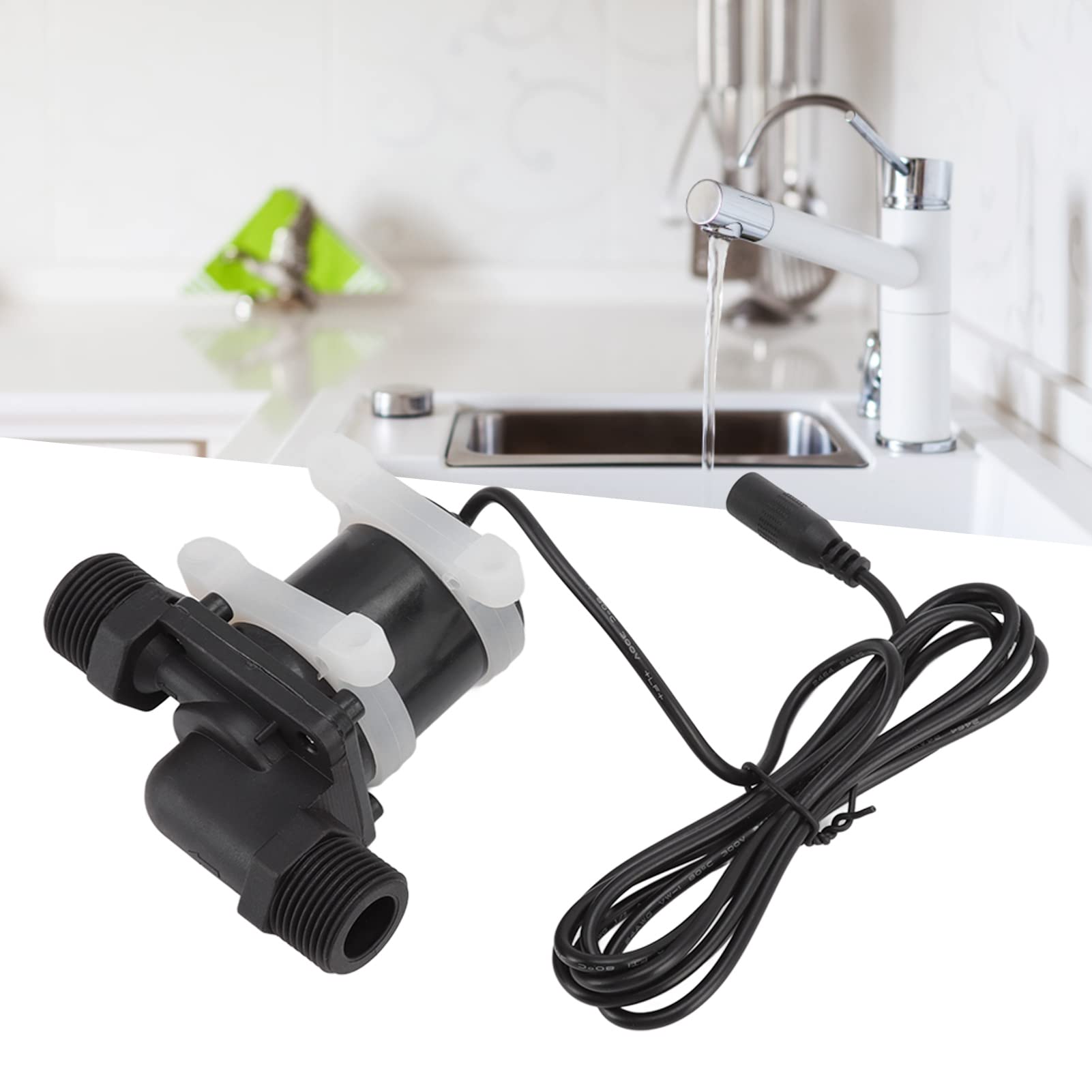 CHICIRIS 24V DC Brushless Water Pressure Booster Pump for Solar Water Heater & Shower - High Flow JT-750D5 - Perfect for Home, RV & Off-Grid Water Systems