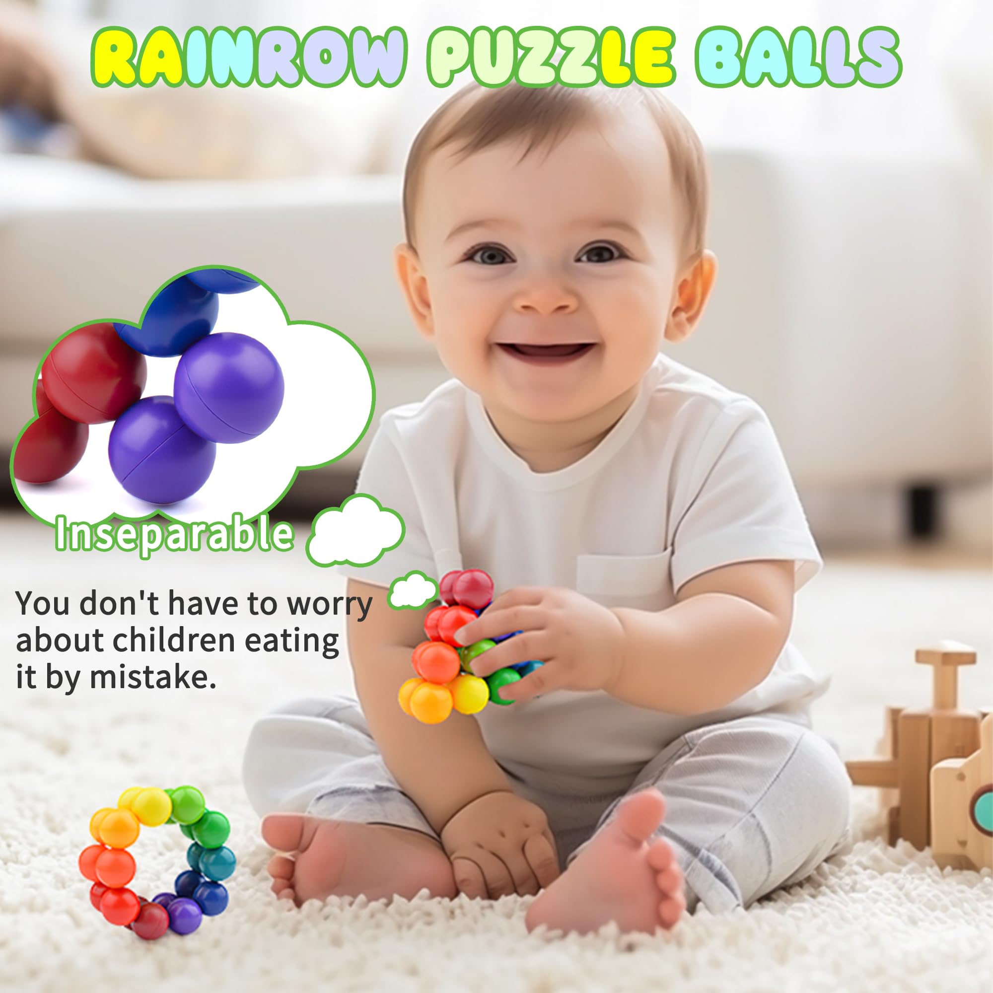 8Pcs Sensory Fidget Toys for Kids with Autism & ADHD - Stress Relief Toys for Adults & Toddlers - Christmas Stocking Stuffers, Travel Toys & Birthday Gifts for Boys Girls Ages 3-7 (Great for Classroom, Car Rides & Anxiety Relief)