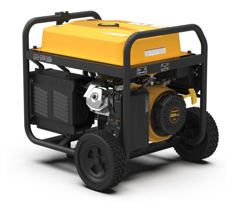 Firman P06701 6700W/8350W Portable Gas Generator with 30 Amp 120V/240V Recoil Start - Ideal for Home Backup Power, Camping & Outdoor Activities