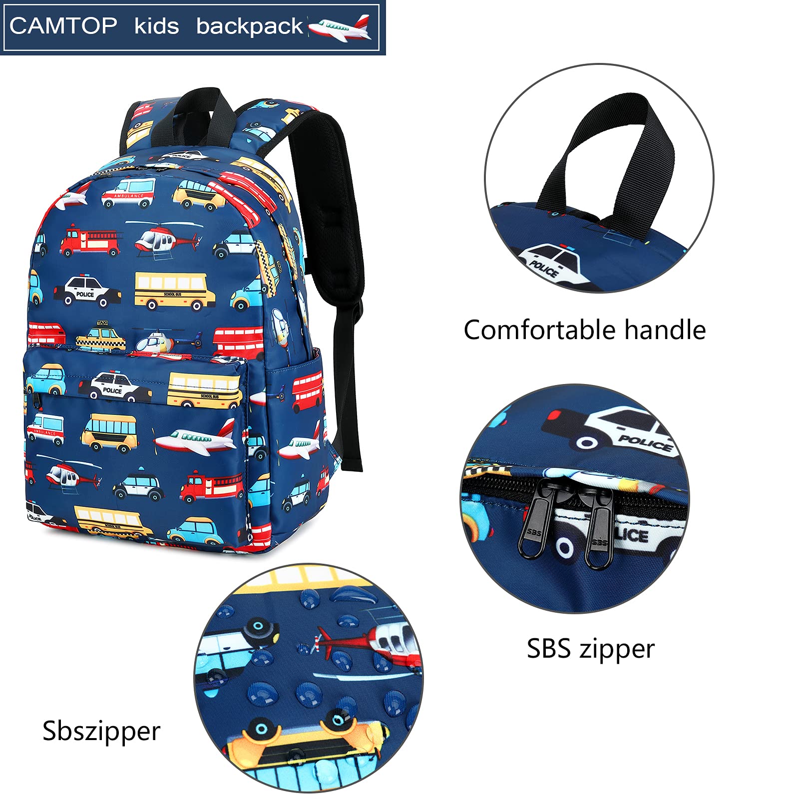 Best CAMTOP Kids Backpack for Preschool & Kindergarten - Durable Toddler School Bookbag for Boys & Girls - Perfect for School, Travel & Daily Use