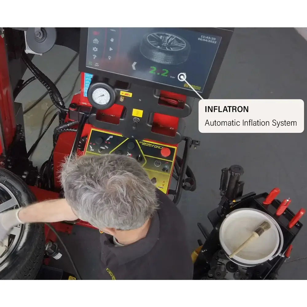 Corghi Master Force Hydraulic Tire Changer with Automatic Contactless Technology - Professional Wheel Service Equipment for Auto Repair Shops & Tire Stores