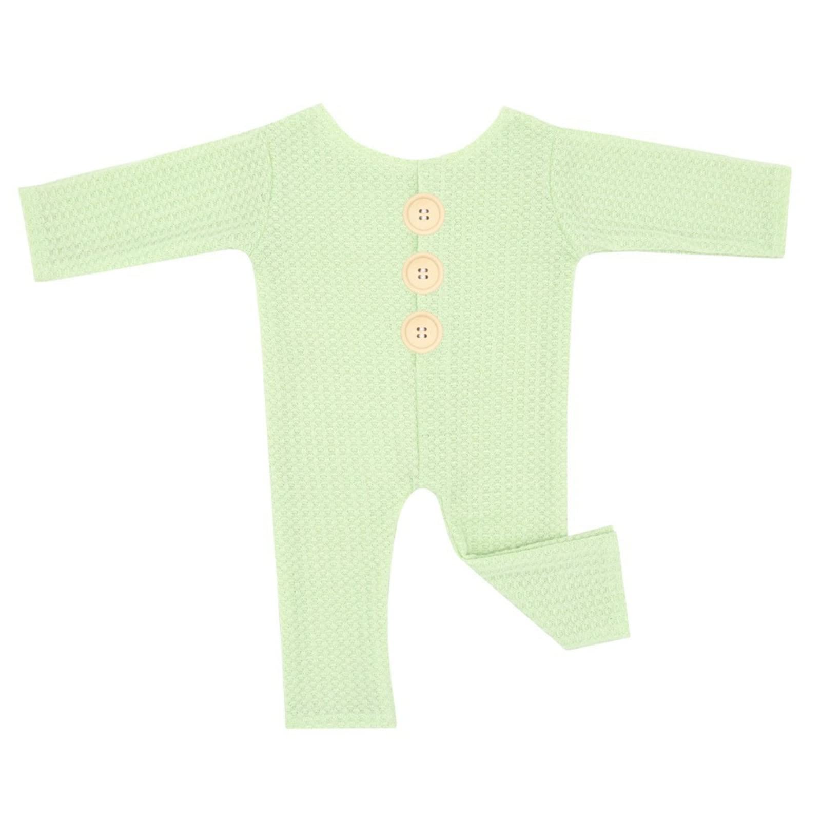 Baby Boy Knit Romper Set - Long Sleeve Footless Bodysuit for Newborn Photography & Everyday Wear | Soft Infant Outfit for Photo Shoots, Playtime & Special Occasions