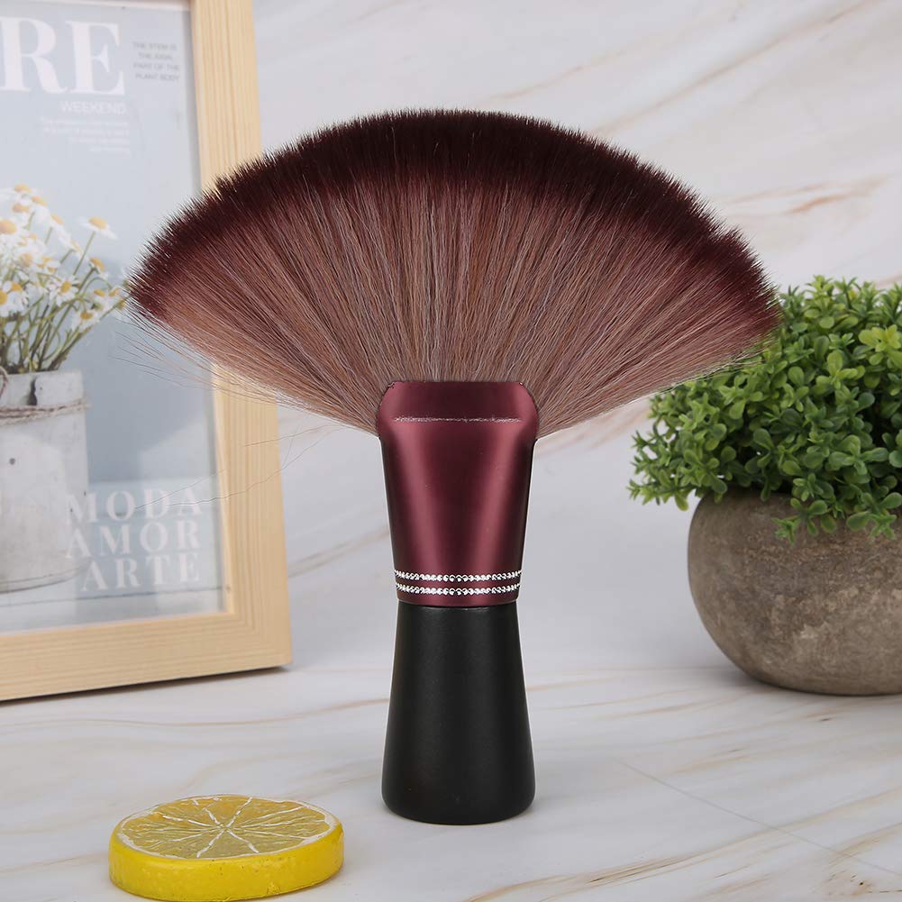 Fan Shape Hairdresser Neck Brush - Salon Barber Tool for Hair Cutting & Clippings Removal - Perfect for Stylists & Home Use