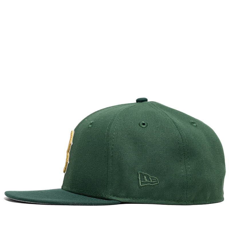 New Era x Politics Boston Red Sox 59FIFTY Fitted Hat - Dark Green Baseball Cap for Men & Women - Perfect for Games, Streetwear & Sports Fan Fashion