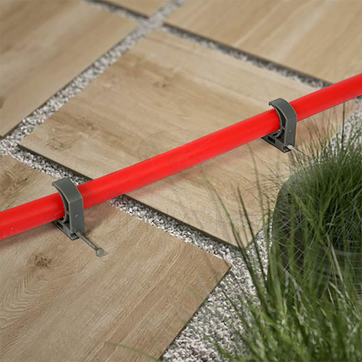 Oxygen Barrier PEX-B Pipe 1/2 Inch x 1000 Feet Coil - Red Tubing for Radiant & Hydronic Heating Systems - Non-Potable Water Pipe for Winter - Perfect for Floor Heating and Snow Melting Applications