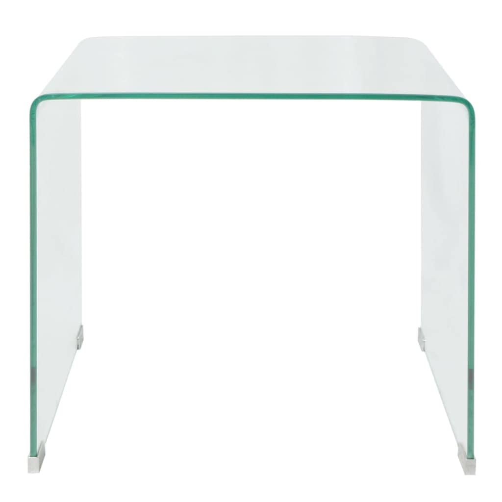 Modern Tempered Glass Coffee Table - 19.5