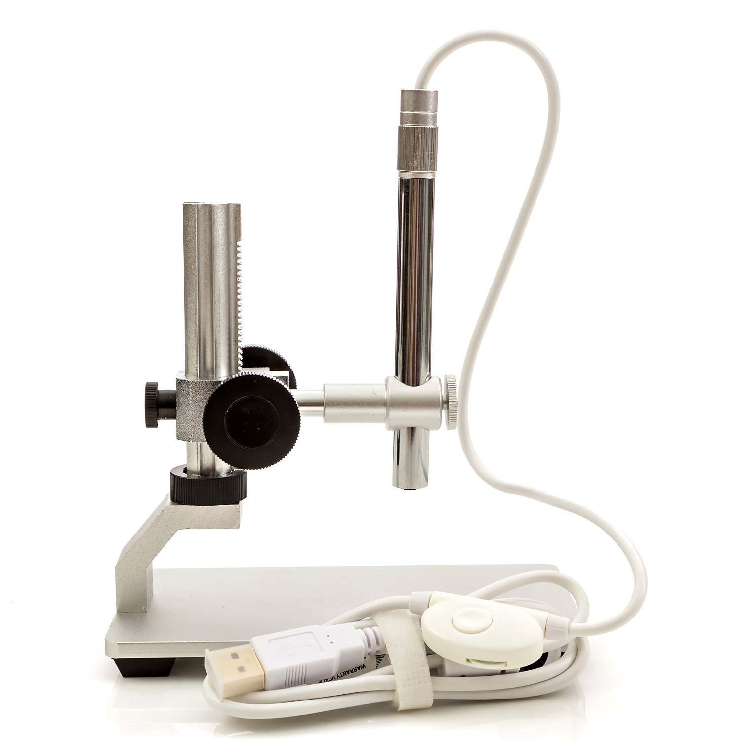 Vividia Handheld Digital Borescope Microscope - 5.5mm Endoscope Camera with LED Lights for iPhone, iPad, Android & PC - Professional Multi-Functional Metal Stand - Perfect for Home Inspection, Automotive Repair & Industrial Maintenance